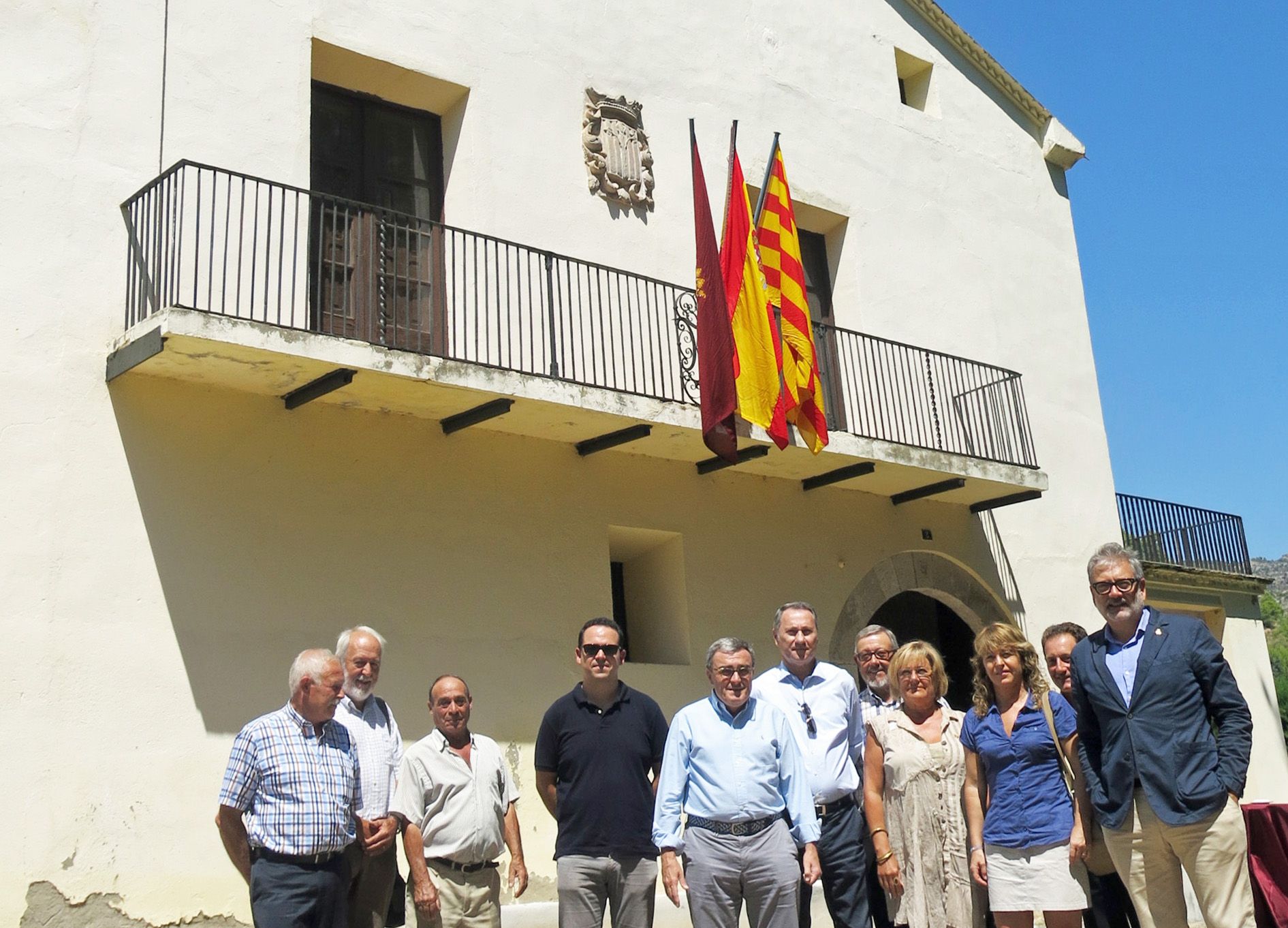 Visita del alcalde de Lleida, Ángel Ros, a Castillonroy